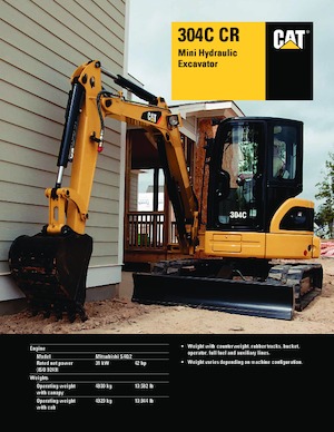 Mini bageri Caterpillar 304C