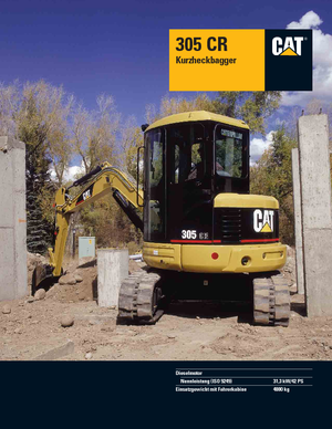 Mini bageri Caterpillar 305 C R