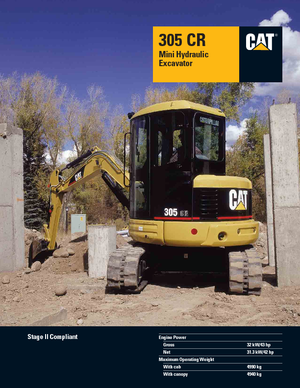 Mini bageri Caterpillar 305 C R