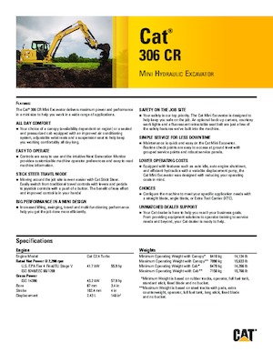 Bageri gusjeničari Caterpillar 306 CR