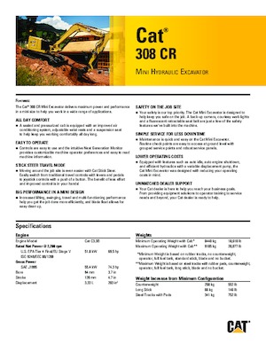 Bageri gusjeničari Caterpillar 308CR