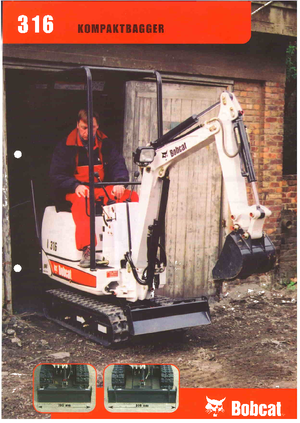 Mini bageri Bobcat 316 D