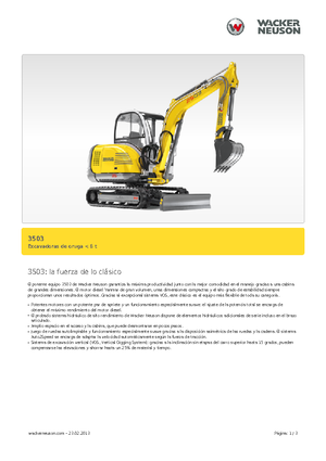 Mini bageri Neuson 3503