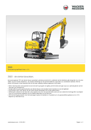 Mini bageri Neuson 3503