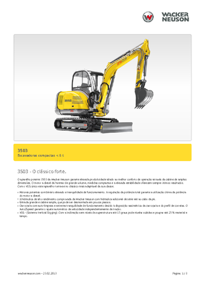 Mini bageri Neuson 3503