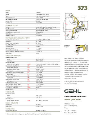 Mini bageri Gehl 373