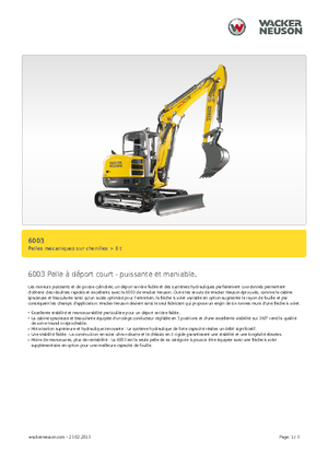 Mini bageri Wacker Neuson 6003