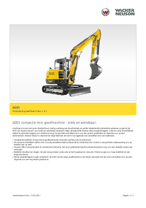 Mini bageri Wacker Neuson 6003