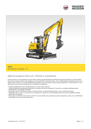 Mini bageri Wacker Neuson 6003