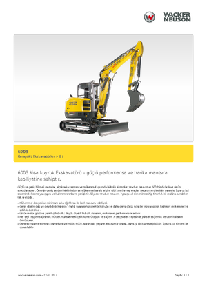 Mini bageri Wacker Neuson 6003