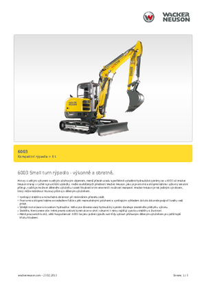 Mini bageri Wacker Neuson 6003