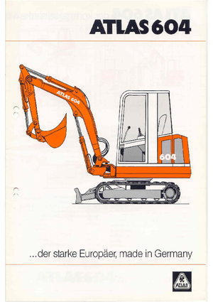 Mini bageri Atlas 604