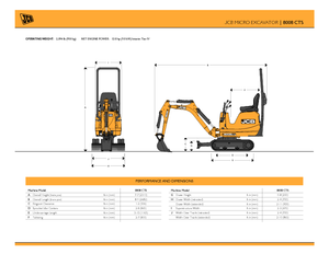 Mini bageri JCB 8008