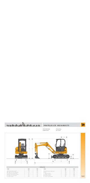 Mini bageri JCB 8025 ZTS