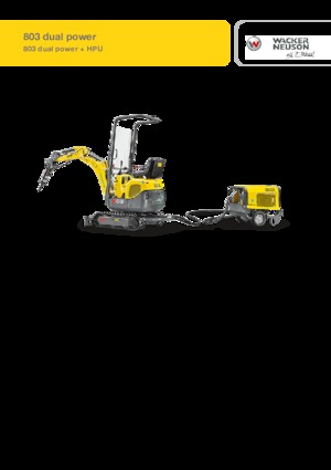 Mini bageri Wacker Neuson 803 dual power
