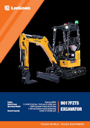 Mini bageri Liugong 9017FZTS