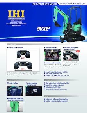 Mini bageri Kato 9VX-3 Electric