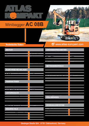 Mini bageri Atlas Kompakt AC 08B