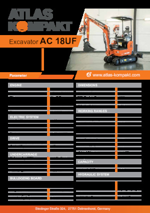 Mini bageri Atlas Kompakt AC 18UF