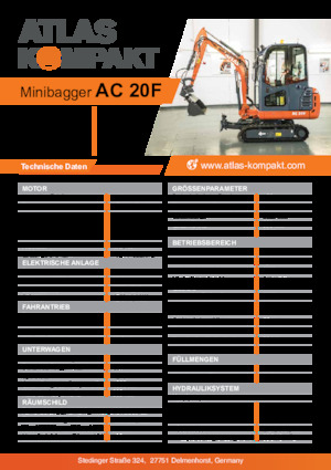 Mini bageri Atlas Kompakt AC 20F