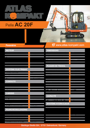 Mini bageri Atlas Kompakt AC 20F
