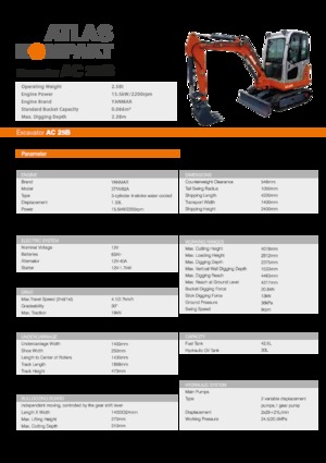 Mini bageri Atlas Kompakt AC 25B