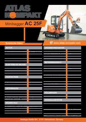 Mini bageri Atlas Kompakt AC 25F 