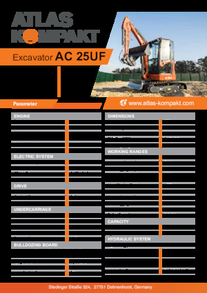 Mini bageri Atlas Kompakt AC 25UF
