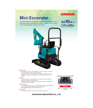 Mini bageri Airman AX 10 U 4