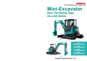 Mini bageri Airman AX 38 U 6A