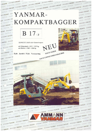Mini bageri Yanmar B 17-2