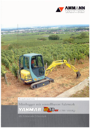 Mini bageri Yanmar B 18 EX