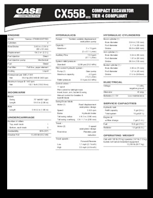 Mini bageri Case CX55B MTS