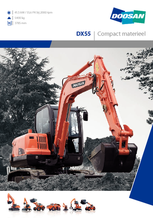Bageri na kotačima Doosan DX 55