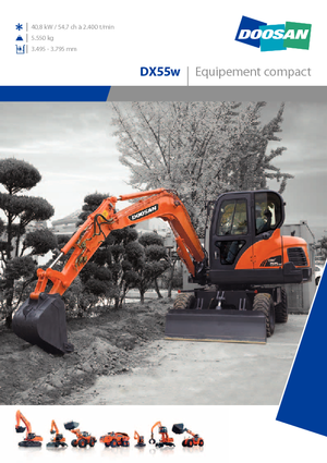 Bageri na kotačima Doosan DX55W