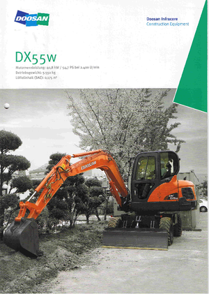 Bageri na kotačima Doosan DX55W