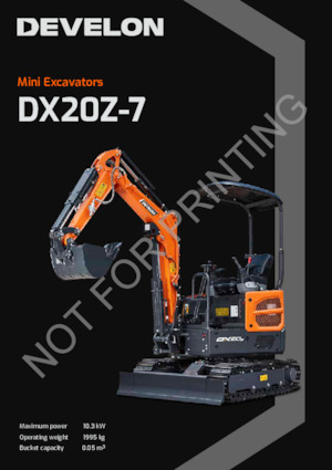 Mini bageri Develon DX20Z-7 