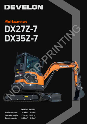 Mini bageri Develon DX27Z-7 