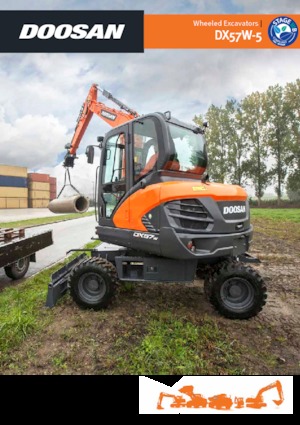 Bageri na kotačima Doosan DX57W-5
