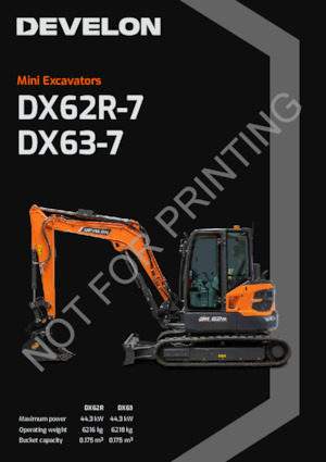 Bageri gusjeničari Develon DX63-7