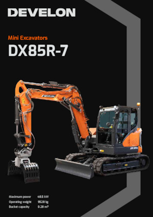 Bageri gusjeničari Develon DX85R-7