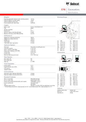 Mini bageri Bobcat E 16