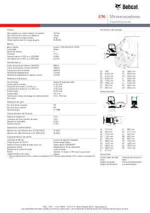 Mini bageri Bobcat E 16