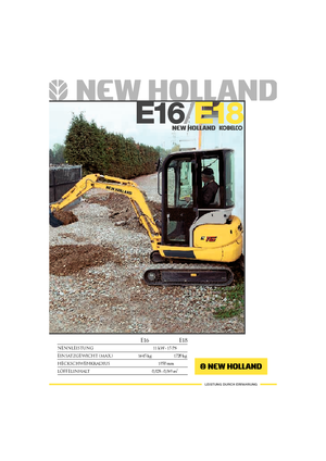 Mini bageri New Holland E 18