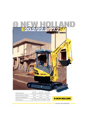 Mini bageri New Holland E22.2SR