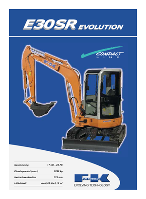 Mini bageri Fiat Kobelco E 30 SR