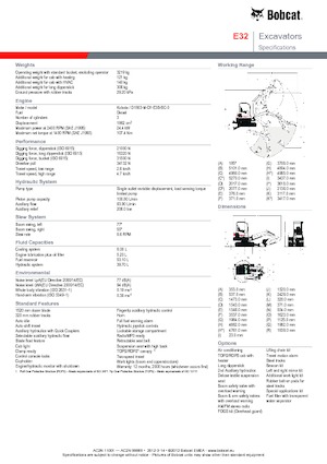 Mini bageri Bobcat E32