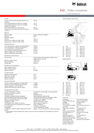 Mini bageri Bobcat E32