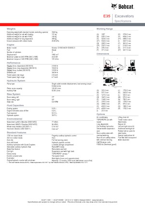 Mini bageri Bobcat E35