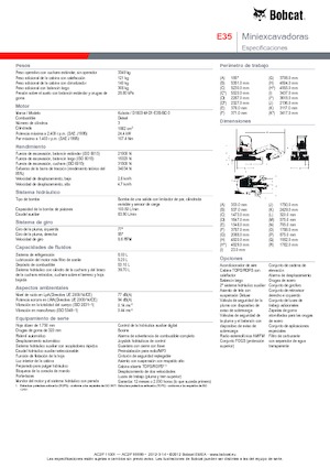 Mini bageri Bobcat E35
